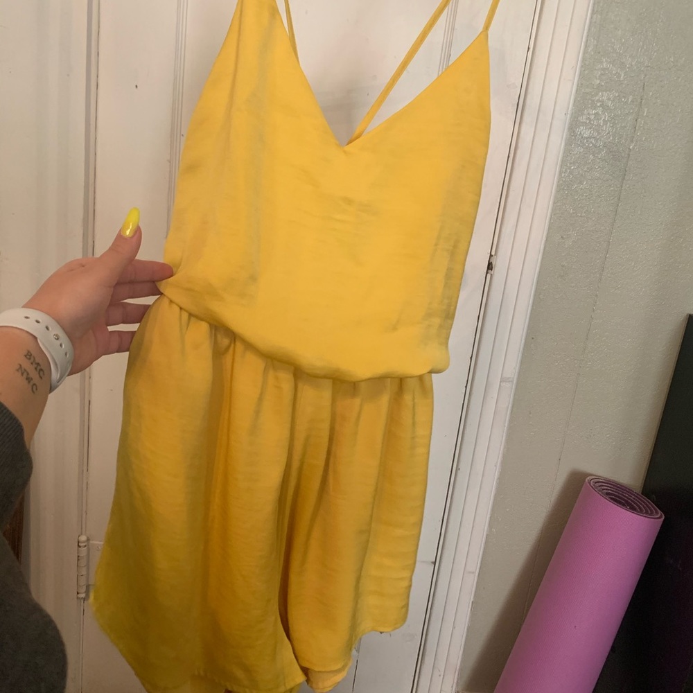 yellow romper